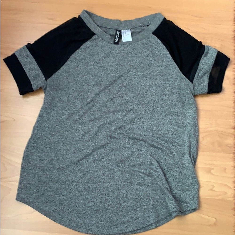 trendy mesh tee